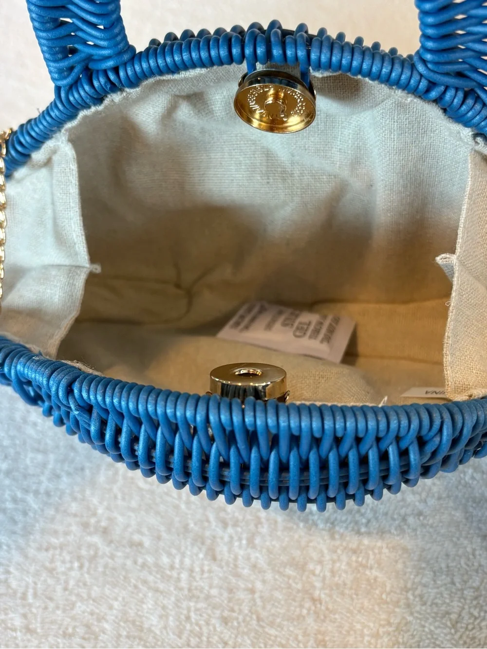 SOLD Tommy Bahama Blue Whale Wicker Purse Crossbody Bag NWT - Picture 4 of 8